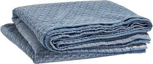 Vista 2 de Pine Cone Hill Hawley Matelasse Coverlet Índigo