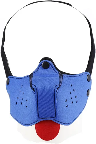 Vista 10 de Neo Puppy - Kit de bozal transpirable para perro, máscara de media cara con lengua (negro), Negro