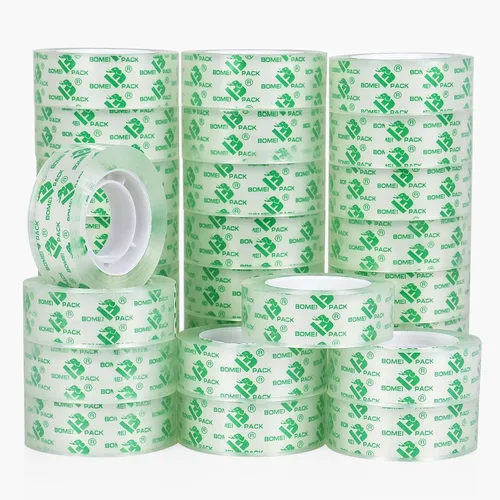 Vista 13 de BOMEI PACK Cinta transparente transparente, 20 rollos de cinta de papelería, repuestos de cinta transparente de 3/4 x 1000 pulgadas, cinta