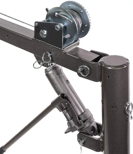 Vista 5 de Stark USA Cabrestante Hidráulico de Cable de 1/2 Tonelada para Remolque de Camioneta, Grúa Telescópica de Elevación y Montacargas, Grúa de Carga