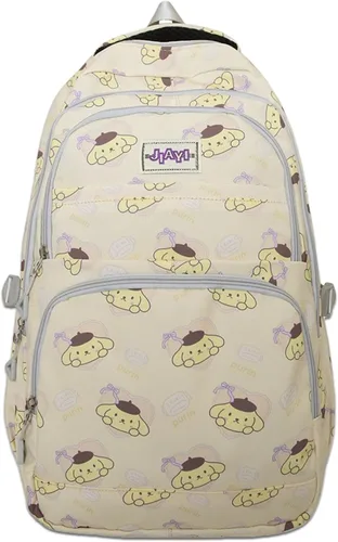 Vista 8 de Roffatide Anime Kuromi - Mochila casual de gran capacidad con estampado de anime para portátil, mochila para viajes, senderismo, mochila