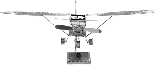 Vista 5 de Metal Earth Cessna 172 Airplane 3D Metal Model Kit Fascinaciones