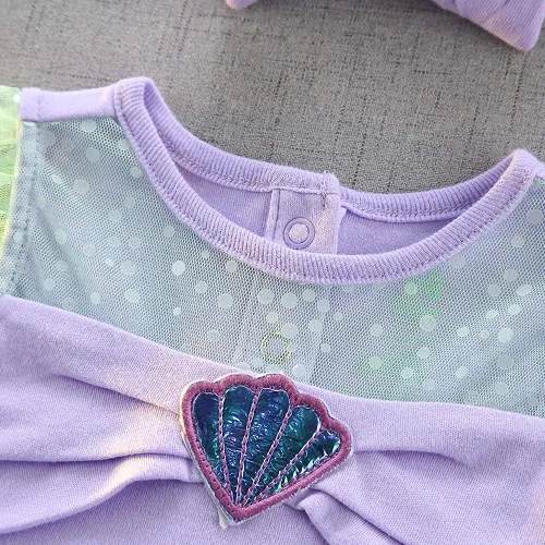 Vista 3 de Dressy Daisy Baby Girl Princess Romper Costumes Onesie Dress Bodysuit with Headband Halloween Birthday Party Fancy Outfits