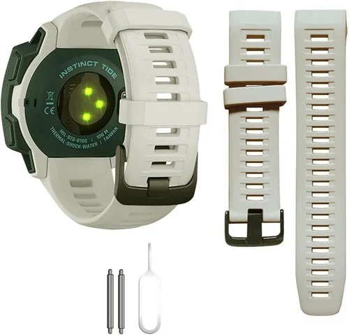 Vista 16 de Threeeggs Correa de repuesto compatible con Garmin Instinct Bands, correa de silicona suave compatible con Garmin Instinct 2, solar, táctica, Rojo