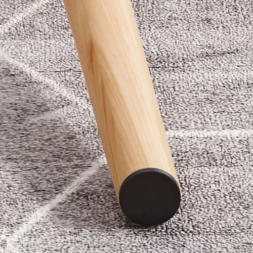 Vista 4 de Mesa auxiliar, mesa de centro de madera de estilo moderno con 4 patas para sala de estar, estantes incluidos, nogal, 31.5 pulgadas de largo x 18 Nuez