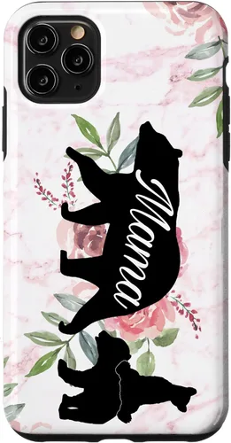 Vista 13 de Mama Bear Mom Gift Phone Holder - 2 Cubs Kiddo Mom Case for iPhone 17