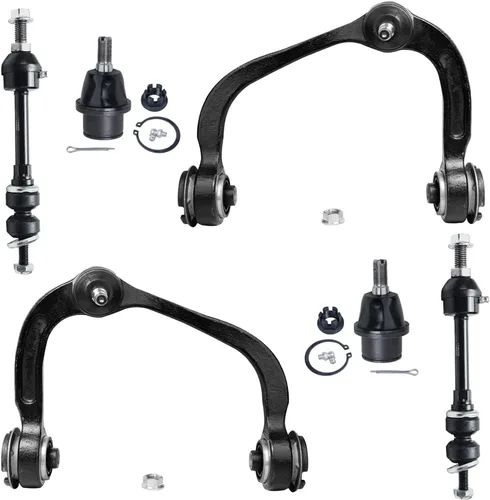 Vista 52 de Detroit Axle - Kit de extremo delantero para Chrysler 300 Dodge Charger 2011-2023 Challenger, 2 Lower Rearward Control Arms 2 Outer Tie Rods 2