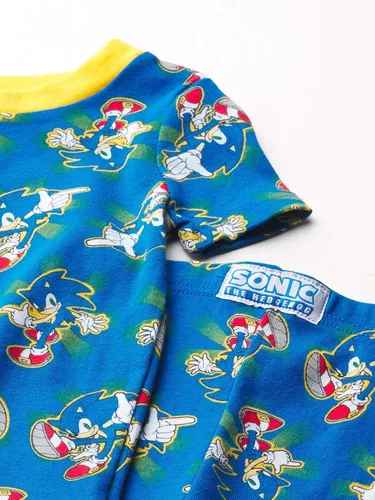 Vista 2 de Sonic The Hedgehog Pijama de algodón de 4 piezas para niños