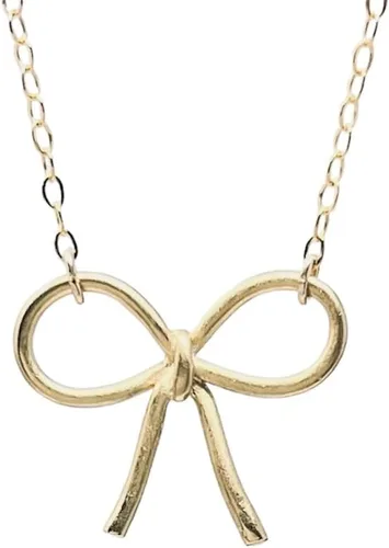 Vista 2 de JENNYandJUDE Collar con relleno de oro con lazo dulce