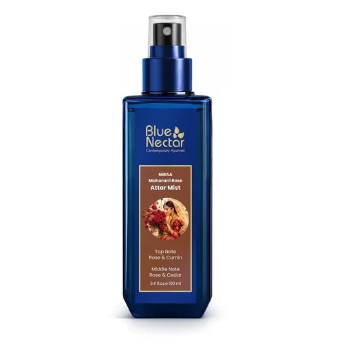 Vista 13 de Blue Nectar Niraa Jasmine Nayika Body Attar Bruma de perfume para mujer Attar de jazmín de larga duración con hoja de higuera Spray de niebla
