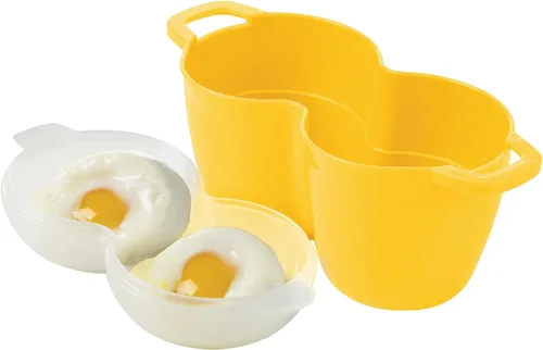 Vista 5 de Prep Solutions by Progressive Microwave Poach Perfect - Huevos perfectos para escalfar, sin ensuciar, sin olor, sin BPA, aptos para lavavajillas