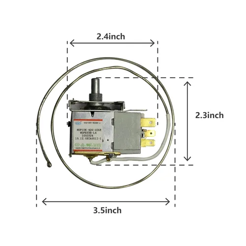 Vista 6 de M-ini Termostato de nevera, Termostato universal para refrigerador, 3 pines WDFE33B-L1 Control de temperatura para Haier Ronshen Kelon W-hirlpool