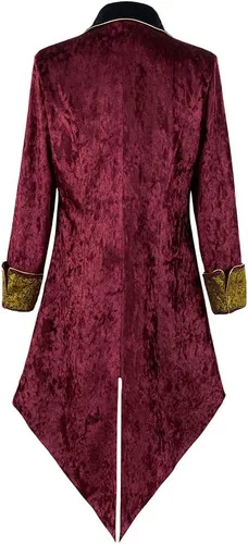 Vista 2 de Apocrypha Chaqueta medieval steampunk para hombre, estilo victoriano, vintage, abrigo