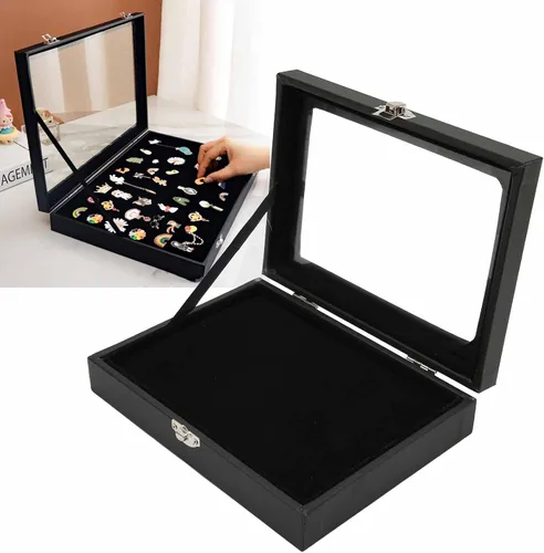 Vista 2 de Caja de sombra de medallas, a prueba de polvo, práctica, multiusos, duradera, transparente, para joyería (S) 15.7 pulgadas