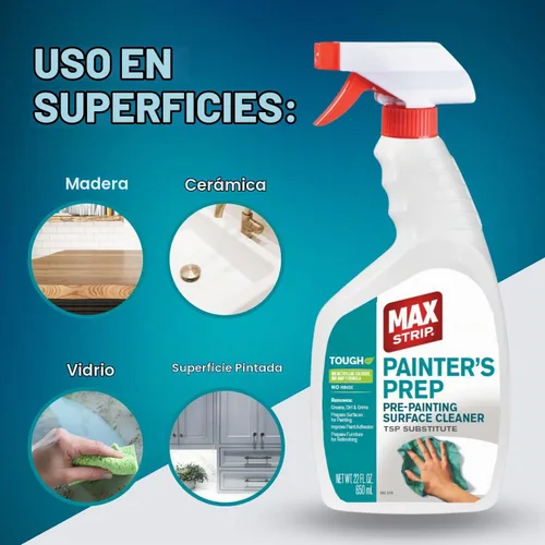 Vista 4 de Max Strip Painter's Prep - Spray limpiador de superficies prepintado, 22