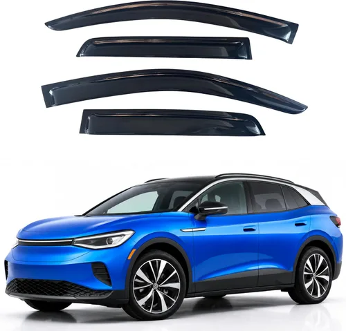 Vista 107 de Visera de ventana IG para Ford Focus Sedán y Hatchback 2012-2018, Protector de ventana lateral para lluvia y viento estilo Mugen, extra duradero