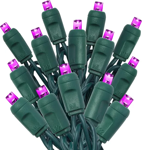 Vista 9 de HLO Lighting Luces de Navidad LED verde azulado de 0.197 in Mini luces LED de Navidad de gran angular para uso en interiores y exteriores 70