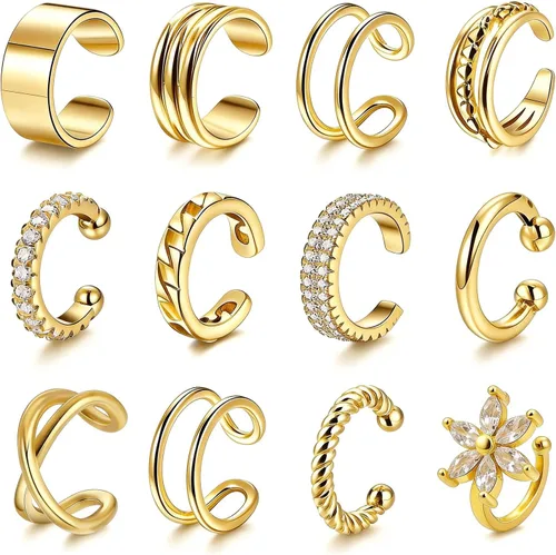 Vista 26 de Ear Cuffs Non Piercing Ear Cuff Earrings for Teen Girl Gifts Trendy Stuff
