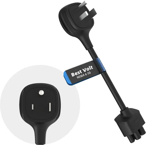 Vista 9 de Adaptador premium para cargador móvil Tesla Gen 2 Conecte a una toma de corriente de 240 V Carga de 12 amperios 10 pulgadas de longitud