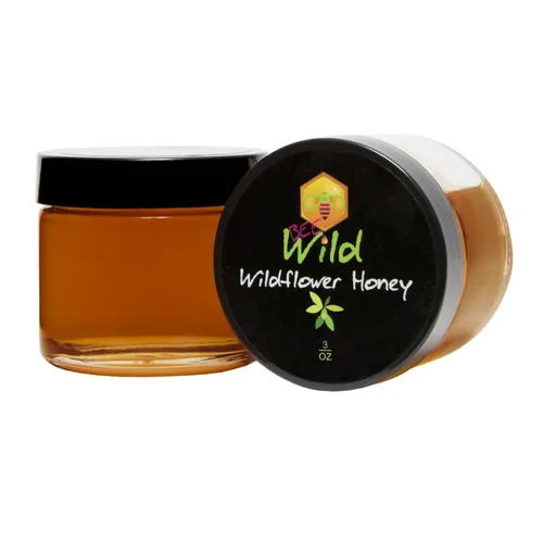 Vista 5 de Bee Wild Miel orgánica sin filtrar 100% pura y cruda, flor silvestre, 3 onzas