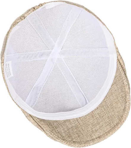 Vista 2 de Leucos Ticte Boina casual para hombre y mujer, gorra plana hacia adelante, gorra de cabbie Newsboy estilo Gatsby transpirable Boina gorras de malla