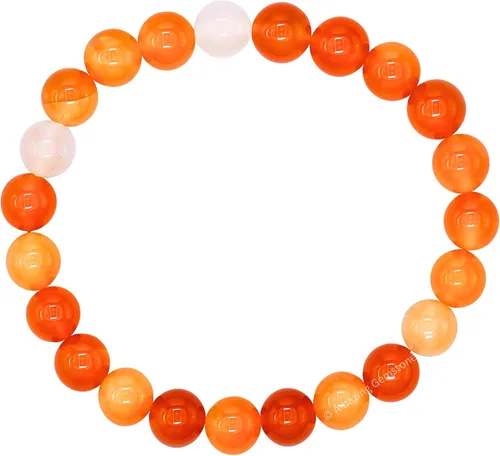 Vista 422 de Amazing Gemstone Crystal Bracelet for Women Men's Gifts - Protection Healing Crystal Bracelet - 8mm Gemstone Beaded Stretchable Bracelet Pulseras