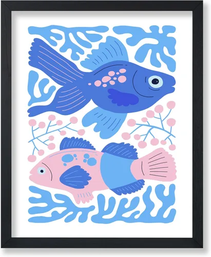 Vista 7 de Poster Master Fish Poster - Retro Aquatic Print - Marine Life Art - Groovy Fish Design - Abstract Artwork - Chic Boho Decor - Sea Design - Ocean or