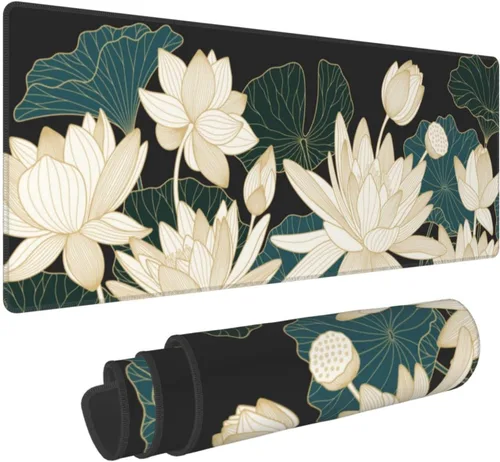 Vista 7 de Alfombrilla de mouse extragrande para juegos grande, alfombrilla de mouse de escritorio completo de camuflaje con costura, base antideslizante