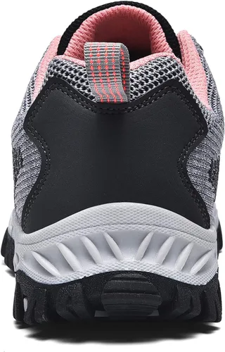 Vista 8 de Zapatos de senderismo para mujer y hombre, zapatos deportivos para exteriores, zapatos deportivos para caminar, correr, trekking, escalada
