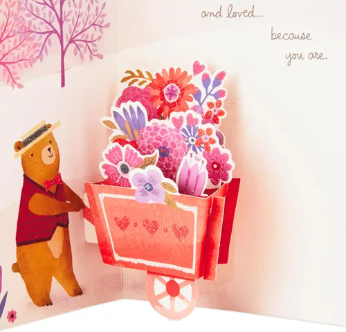 Vista 5 de Hallmark Paper Wonder Pop Up - Tarjeta de San Valentín para cualquier persona