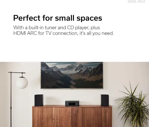 Vista 3 de Denon RCD-N12 Reproductor de CD Bluetooth con sintonizador de radio AM/FM integrado y Wi-Fi, reproductores de CD para sistema estéreo doméstico