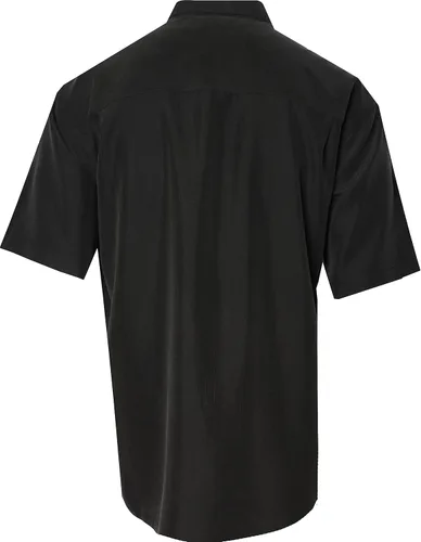 Vista 4 de Bamboo Cay Camisa de Navidad con botones bordados de Papá Noel para hombre