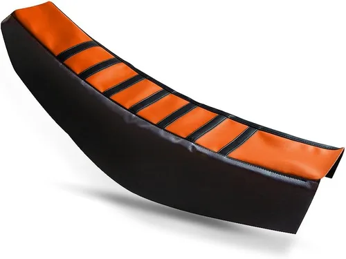 Vista 3 de Funda de asiento universal naranja agarre de goma suave para todas las motocicletas, motocross, SXC125, SXF250, EXC300, 450, 500, KX65, KX85