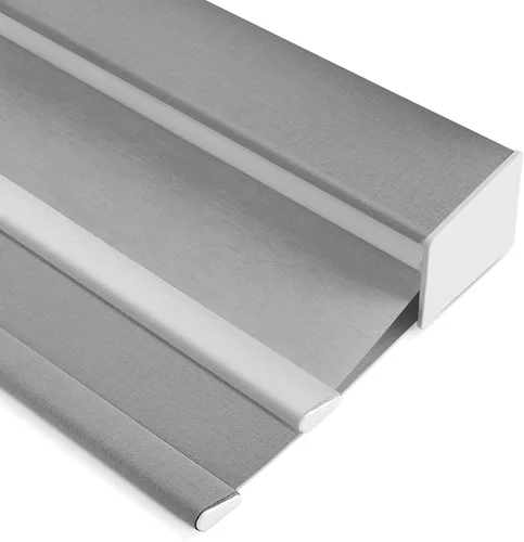 Vista 11 de Manual Day & Night Roller Shade (82010L Grey) Dual layer design for flexible light control, privacy adjustment, UV protection, ideal for bedroom