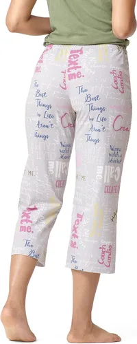 Vista 2 de HUE womens Printed Knit Capri Pajama Sleep Pant