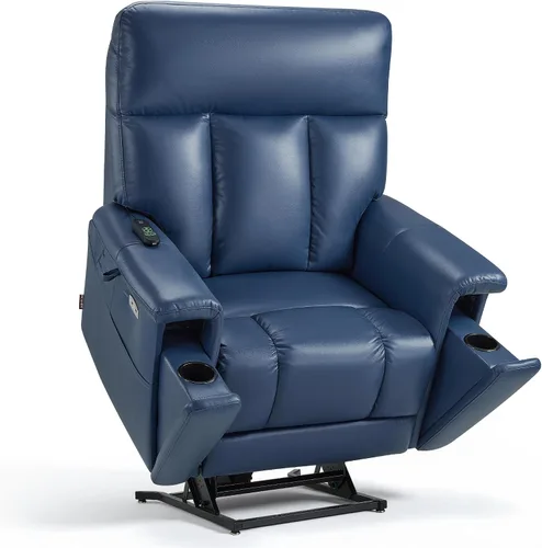 Vista 13 de MCombo 500lbs silla de elevación resistente para ancianos, 28 "asiento Negro