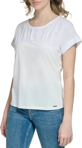 Vista 2 de Calvin Klein Blusa de punto con frente fruncido para mujer