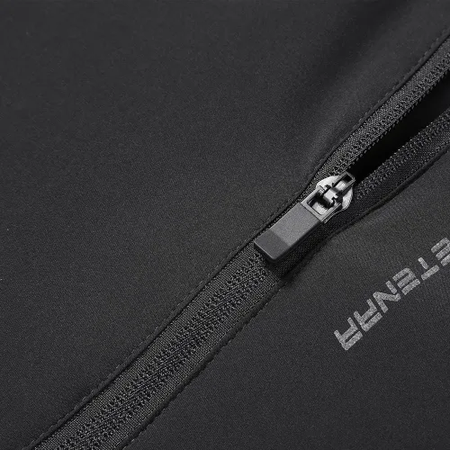 Vista 5 de Chubasquero impermeable para mujer con capucha ligero cortavientos para senderismo Negro