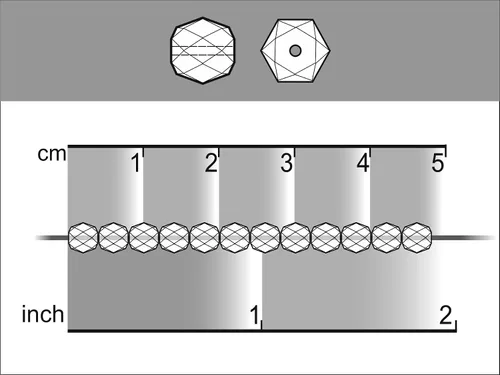 Vista 3 de SCARA Beads 1.8 oz (1.76 oz, cca 600pcs) Cuentas de vidrio checo facetadas redondas 0.157 in Crystal AB