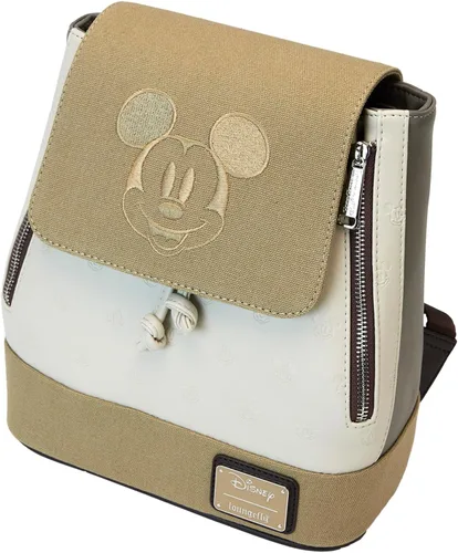 Vista 3 de Loungefly Mini mochila de lona de Mickey y sus amigos de Disney