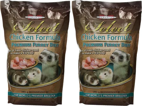 Vista 7 de Marshall Select Chicken Formula Premium Hurón Dieta – 4 libras – Apoya la digestión, la energía y el mantenimiento muscular – Alimento equilibrado