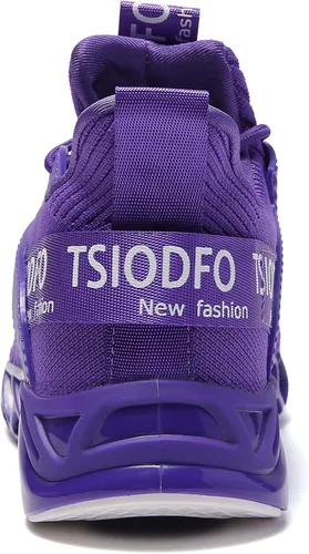 Vista 6 de SKDOIUL Tenis para correr para hombre, tenis de malla transpirable para corredores de senderos