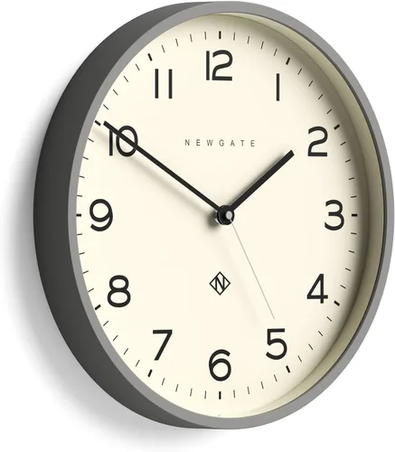 Vista 8 de Reloj de pared NEWGATE® Número Tres Echo Reloj redondo moderno 37 cm Negro Números fáciles de leer Ideal para cocina, sala de estar u