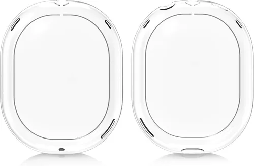 Vista 5 de kwmobile Fundas compatibles con Apple AirPods Max/AirPods Max 2 - 2 fundas protectoras para auriculares - Transparente