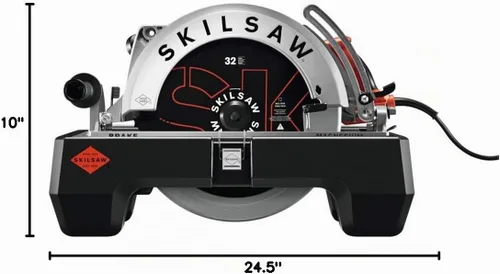 Vista 10 de Sierra circular ligera de accionamiento helicoidal de magnesio Skil de 16-5/16 pulgadas - SPT70V-11 Corta material grueso en una pasada, placa