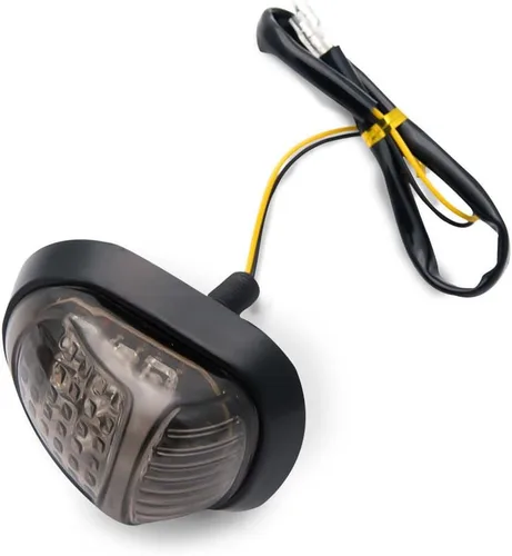 Vista 5 de MASO - Luz intermitente intermitente LED de montaje empotrado para motocicleta, 12 V, luces de giro ámbar para motocicleta