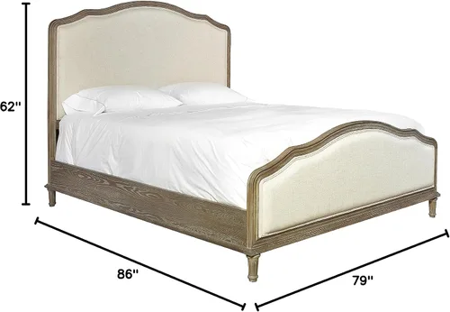 Vista 3 de Universal Muebles 326220b Devon 6" x 6" completo cama, rey, Antique aceitado Bronce