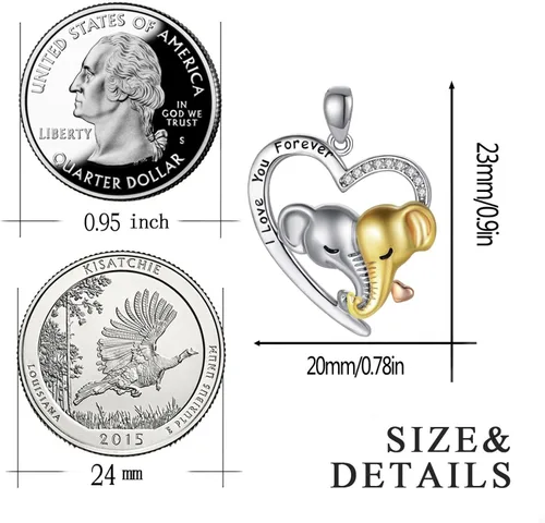 Vista 7 de ZYooch - Dije con la palabra Mom grabada para mujer collar de compromiso de diamantes de imitación joyas para regalar