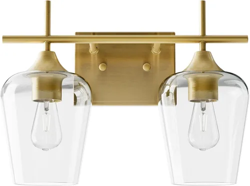 Vista 17 de VONLUCE Lámpara de tocador de baño, lámpara de baño de 2 luces sobre el Níquel