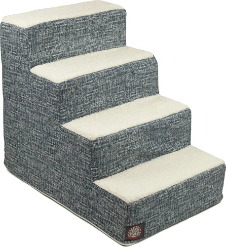 Vista 26 de Majestic Pet - Escaleras portátiles para mascotas suave escalón de espuma de sherpa escalones para perros y gatos rampa para cachorros